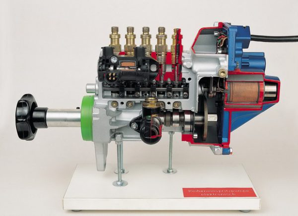 in-line type injection pump with electronic control