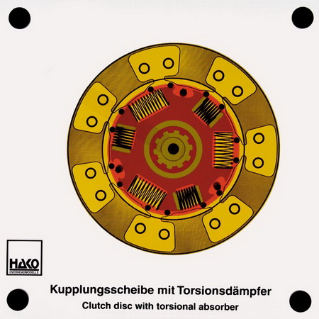 clutch disk with torsional absorber